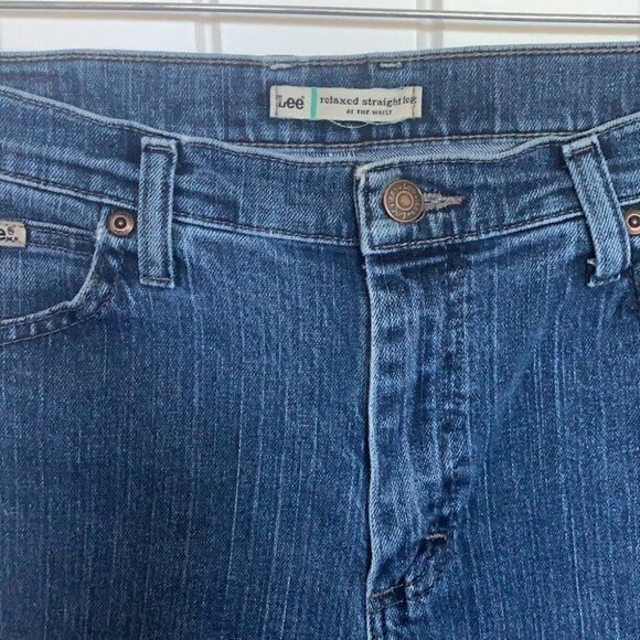 Lee Retro High Waist Straight Leg Jeans Women’s Sz 8 Medium Wash Classic Denim - Picture 10 of 14
